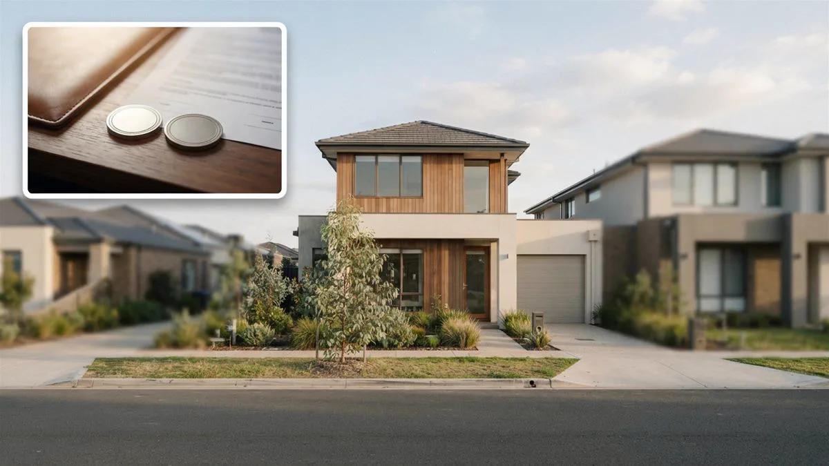 A new townhouse being transferred between related entities in an Australian development